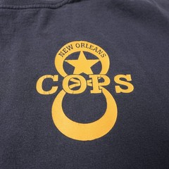 New Orleans COPS 8th District NOPD Police Support T-Shirt Mens Large Black Y2K