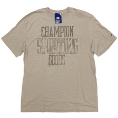 Champion Big & Tall Men’s Classic ‘Sporting Goods’ Graphic T-Shirt Light Beige