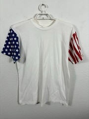 Vintage 1980s LA Sportswear Shirt Mens Size L Tshirt Flag Single Stitch Hiphop