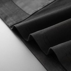 New Fashion Trend Embroidered Summer Short Sleeve Luxury Men Black T-Shirt