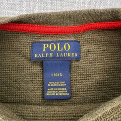 Polo Ralph Lauren Waffle Knit Thermal Shirt Men Large Olive Cotton Preppy Y2K