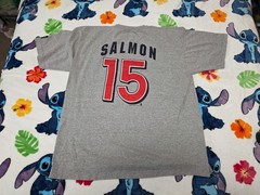 Starter Men’s XLg T-Shirt Angels #15 Salmon 1998