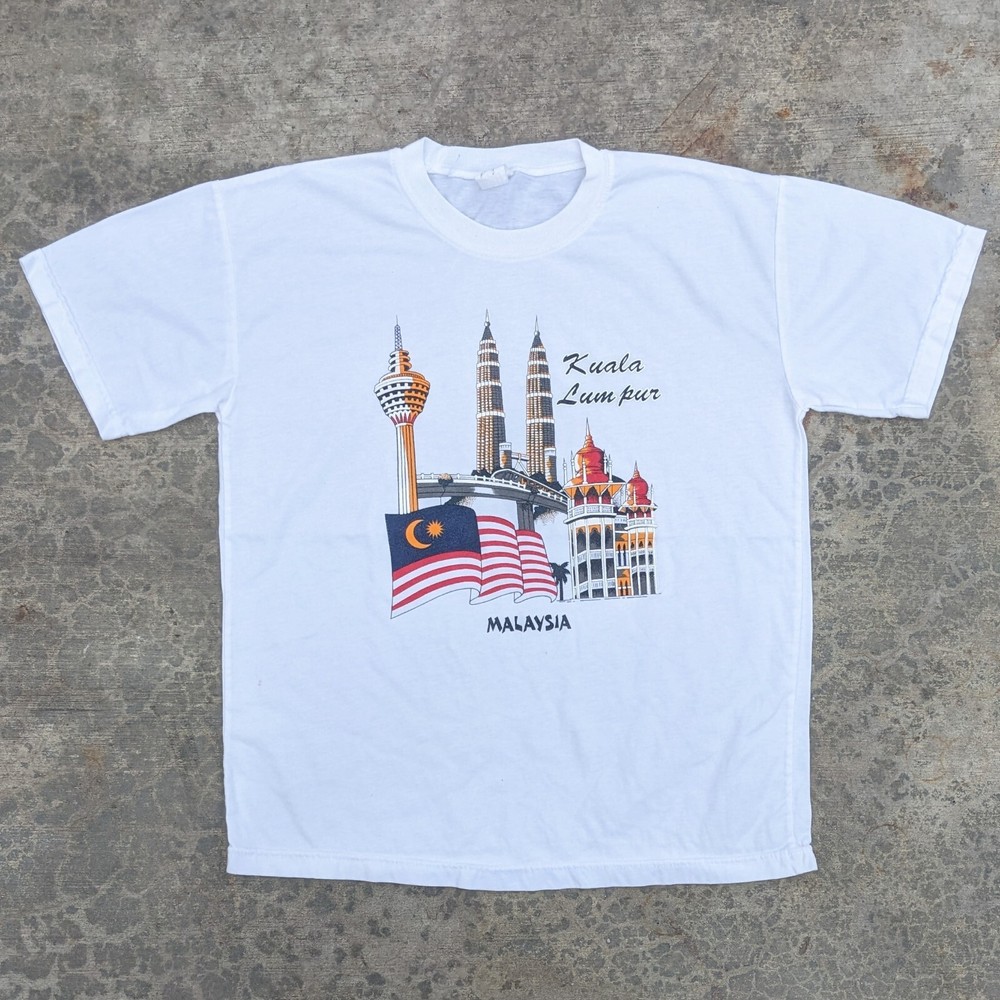 Vintage Kuala Lumpur Malaysia flag t-shirt