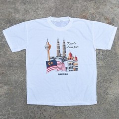 Vintage Kuala Lumpur Malaysia flag t-shirt