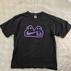 Vintage Nike 6.0 Purple Logo T-Shirt Mens XL Y2K