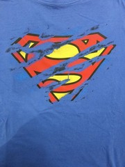 DC Comics Superman Blue T-Shirt | Size XXL | 100% Cotton | Good Condition