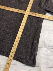Merona Henley Shirt Mens Medium Gray Long Sleeve Tagless Jersey Tee Casual