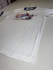 NEW VINTAGE 80s Hanes Ringer Shirt Get High On Life Skateboard Cartoon M 38-40