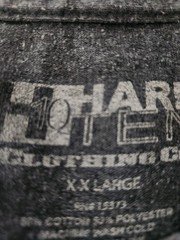 Gray And Red Hard Ten Tribal Skull T-shirt Size 2XL