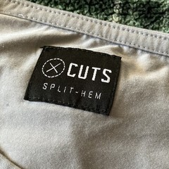 Cuts T-Shirt Lot Multicolor Curve-Hem & Split-Hem XL/L Sizes