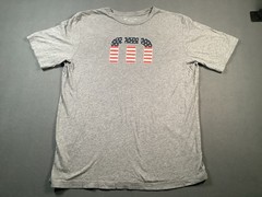 Travis Mathew Golf XL USA Patriotic Flag Shirt Driver Club Par Eagle Gray