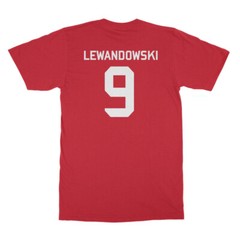 Poland Soccer Cup Fan – Lewandowski 9 Jersey Style Unisex T-Shirt