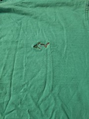 Greg Norman Tshirt Mens 2XL Blue Short Sleeve Golf Shark Logo Casual