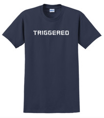 Triggered T-Shirt Short Sleeve Graphic Tee Unisex Apparel Text logo design