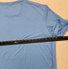 Soybu Shirt Mens Large Blue Performance Stretch Yoga Running Training Athletic