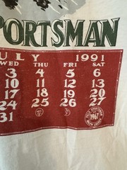Vintage 1990s 1991 Ralph Lauren Polo Sportsman Calendar Tshirt Size Large Moose