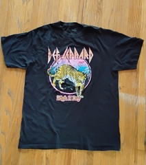 Def Leppard High N’ Dry Concert Shirt XL Black Music T