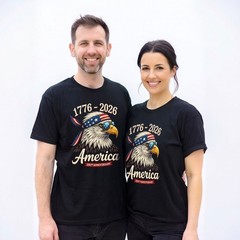 250 Years America Anniversary 1776 Bald Eagle 250th Birthday US Flag T-Shirt