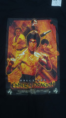 BRUCE LEE ENTER THE DRAGON POSTER T-SHIRT BLACK SIZE LARGE NEW