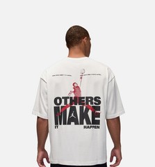 NWT Men’s Nike Jordan Reissue Beige T-Shirt Oversized IM7945-107 L White Large