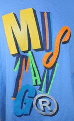 Mustang Mens Shirt Extra Large Car Graphic Tee Blue Cotton Easy Care