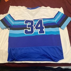 Baseball Jersey Star Multi Blue Size XXL Brand New With Tags