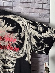 NEW men’s y2k xtreme couture aop skull shirt large affliction style