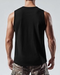 Ficerd 3 Pack Men’s Big Tall Tank Top Cotton Moisture Wicking Muscle Shirts LRG