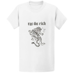 Gildan 5000 Eat The Rich Political T-Shirt – Progressive Social Justice Gift Tee