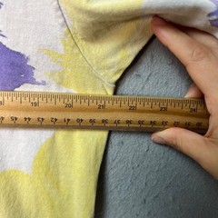 Vintage 90s Tie-Dye Yellow & Purple Graphic T-Shirt XL Soft Tee Made In USA