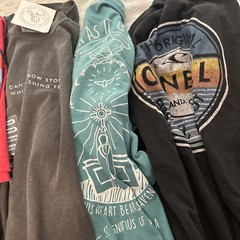 Lot Of 6 Tshirts M – xl boho hippie nature black teal gray yellow Scripture Band