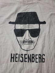 Breaking Bad Heisenberg T-shirt w/ Head Shot Hat Walter White Large Short Sleeve