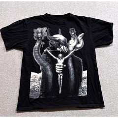 Celtic Frost To Mega Therion HR Giger Art Black Double Stitched T-Shirt Mens L