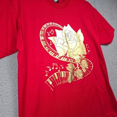 VTG SCREEN STARS BEST Mens EXTRA LARGE XL Air Waves 1989 Red Shirt Rose Music