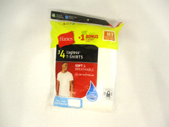 Hanes Men Crew Neck Tagless Cotton T-Shirts 4+1 Pack White Size M Regular 2135VT