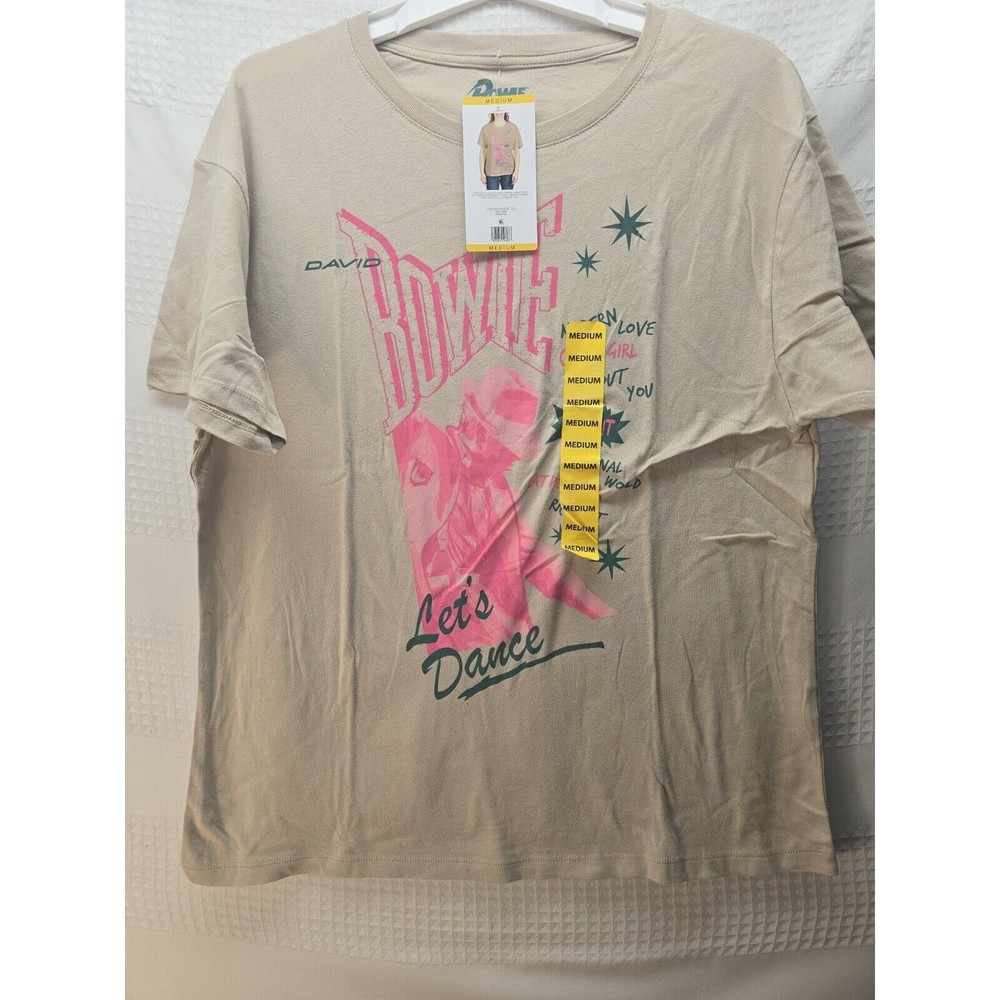David Bowie Let’s Dance Graphic Tee T Shirt Brown Medium