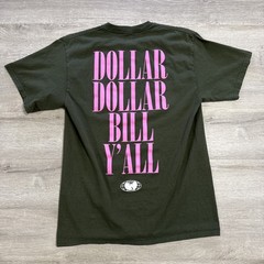 Wu-Tang Shirt Men’s Green Pink Dollar Bill Graphic Logo Rap Hip Hop Tee Small