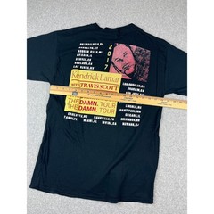Kendrick Lamar T Shirt Mens Large Black Travis Scott DAMN Tour 2017 Concert Tee