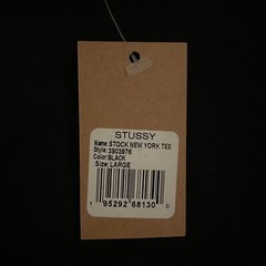 Stussy Stock New York Tee Black 2025 (New With Tags) (ALL SIZES AVAILABLE) ✅