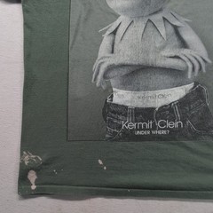 Vintage 90s Kermit Clein Under Where Shirt XL Changes Muppets Single Stitch USA