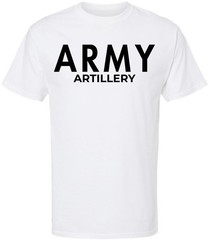 Army Artillery T-Shirt U.S Military Field Corps Soldier Physical Training PT Tee