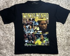 MVRK Brazil Ronaldinho Gaucho #10 Soccer Career T-shirt Men’s Size L Black