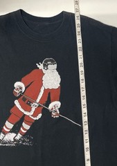 Chalktalk Sports T-Shirt Santa Clause Playing Hockey Tee Medium