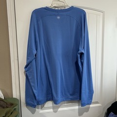 Peter Millar Beaumont Performance Crew Neck Long Sleeve Pullover Blue