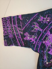 Liquid Blue Constellations Zodiac Black T Shirt AOP, XL – Custom Boxy Fit, READ