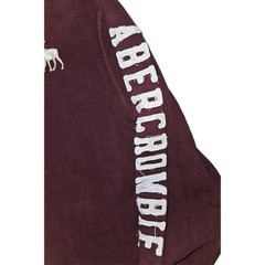Vintage Abercrombie Y2K Muscle shirt mens XXL (Fits SMALLER) M/L maroon Henley
