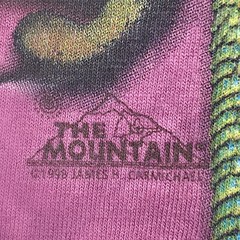 The Mountain Mens XXL Gecko Lizard Graphic Tie Dye Long Sleeve T Shirt Hand Dyed