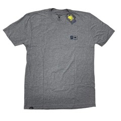 Pelagic Steve Goione Sailfish Tri-Blend T-Shirt Mens Medium New Heather Gray