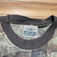 Vintage 90s Advantage Timber Camo Camouflage Graphic Pocket T-Shirt – Medium