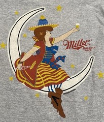 Miller Highlife Beer T-Shirt Mens Small x Tee Luv Graphic Print Retro Logo
